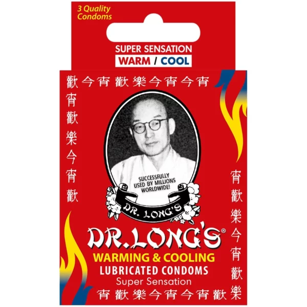 DR LONGS CONDOMS WARMING AND COOL RED